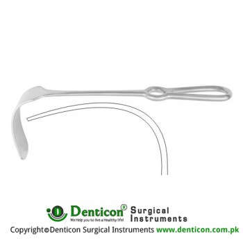 Mikulicz Liver Retractor Stainless Steel, 25 cm - 9 3/4" Blade Size 125 x 50 mm